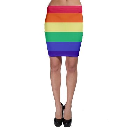 LGBTQ Rainbow Pride #12 Bodycon Skirt