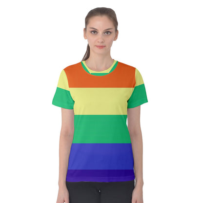 LGBTQ Rainbow Pride #12 Women's Cotton Tee 5XL