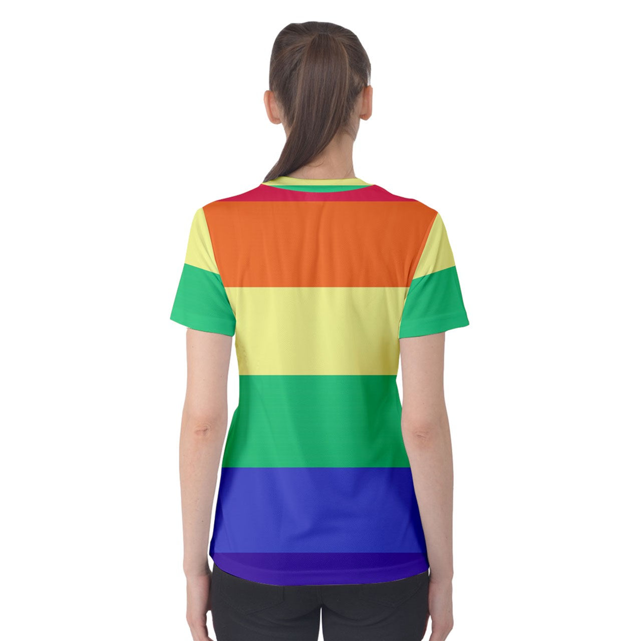 LGBTQ Rainbow Pride #12 Women's Cotton Tee