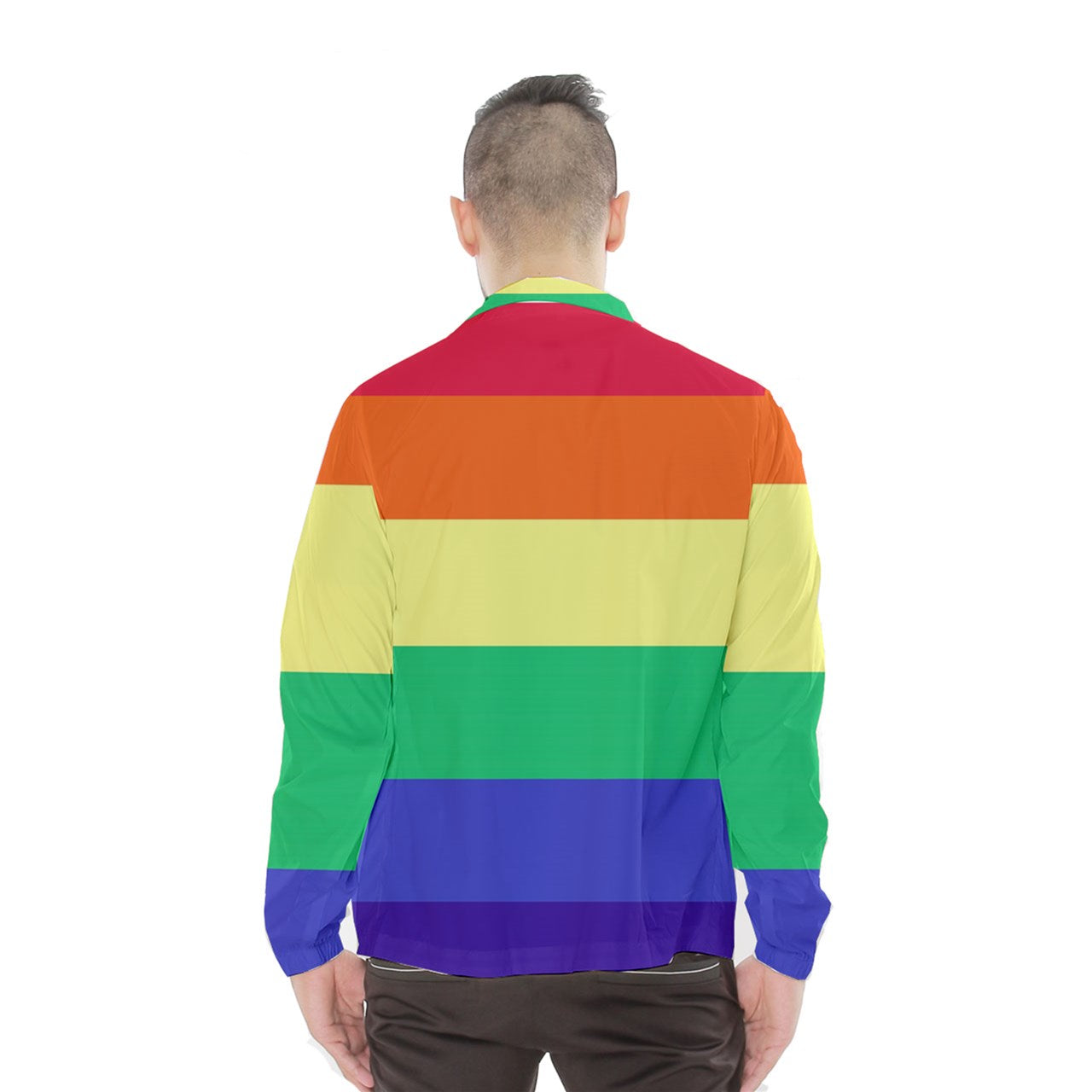 LGBTQ Rainbow Pride #12 Men's Windbreaker