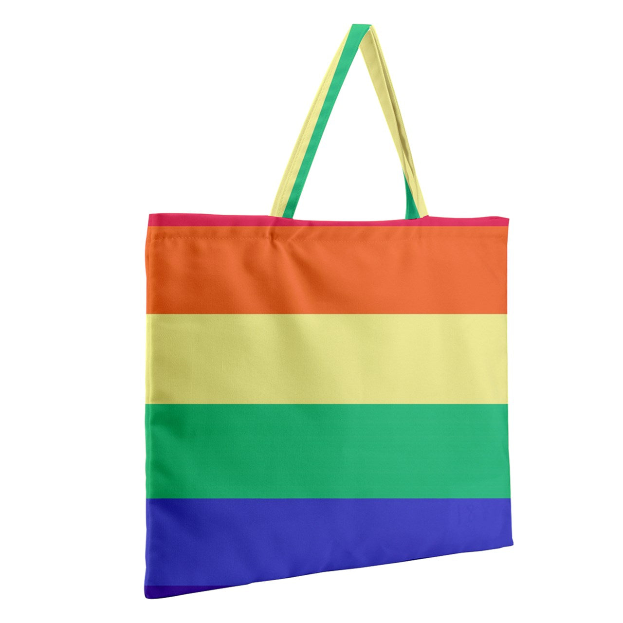 LGBTQ Rainbow Pride #12 Zipper Large Tote Bag