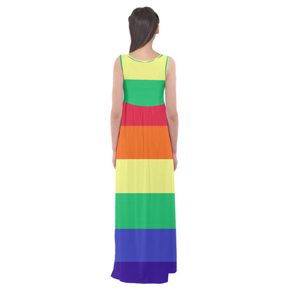 LGBTQ Rainbow Pride #12 Empire Waist Maxi Dress