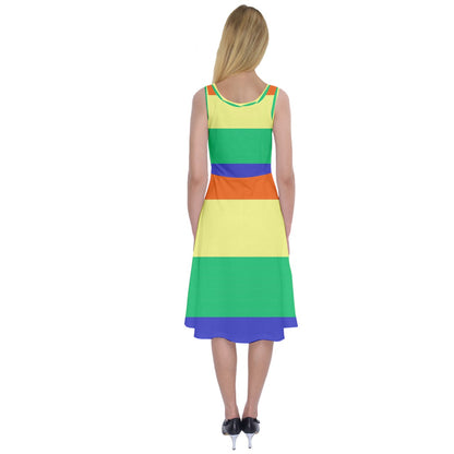 LGBTQ Rainbow Pride #12 Midi Sleeveless Dress