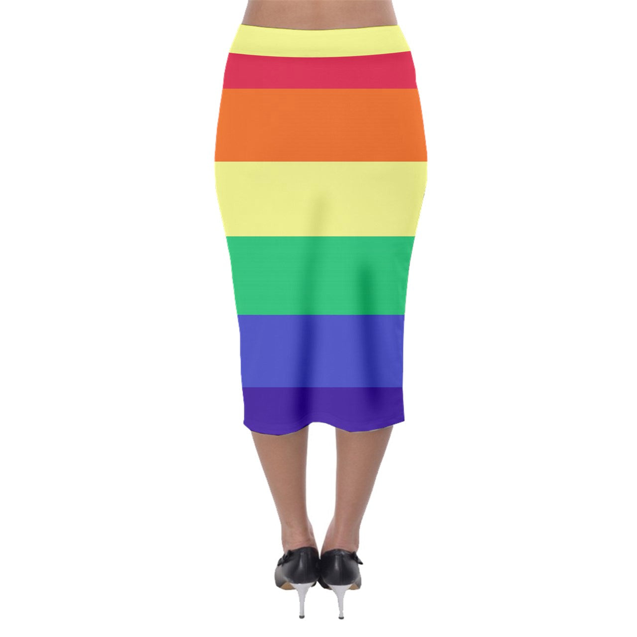 LGBTQ Rainbow Pride #12 Midi Pencil Skirt