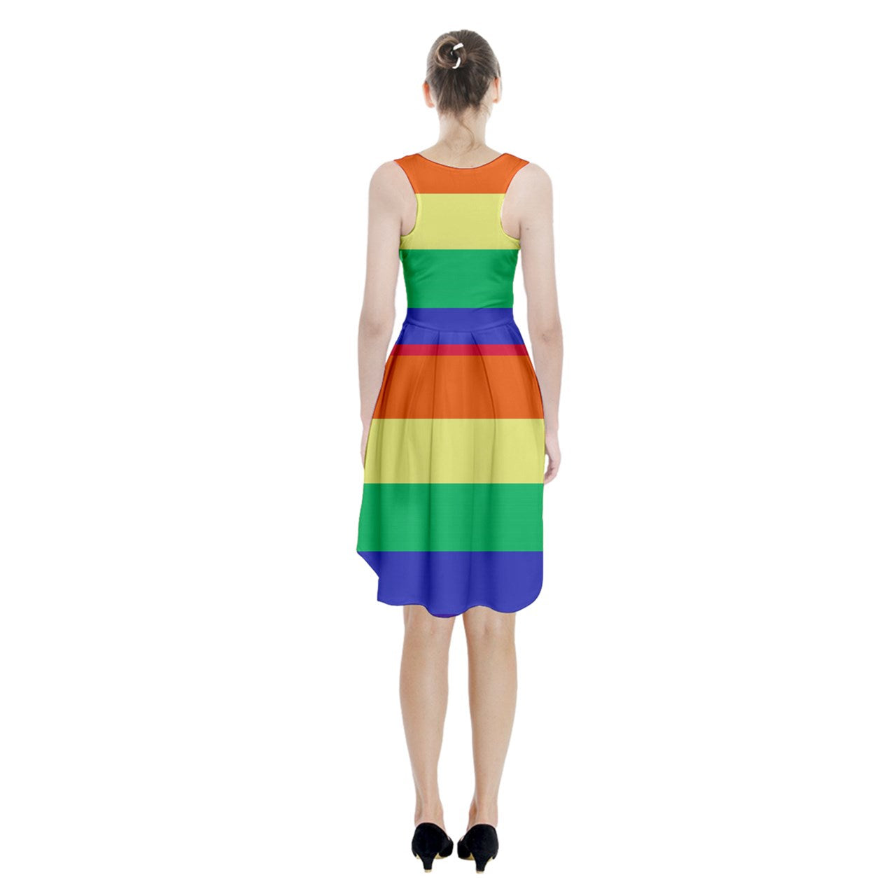 LGBTQ Rainbow Pride #12 Racerback Midi Dress