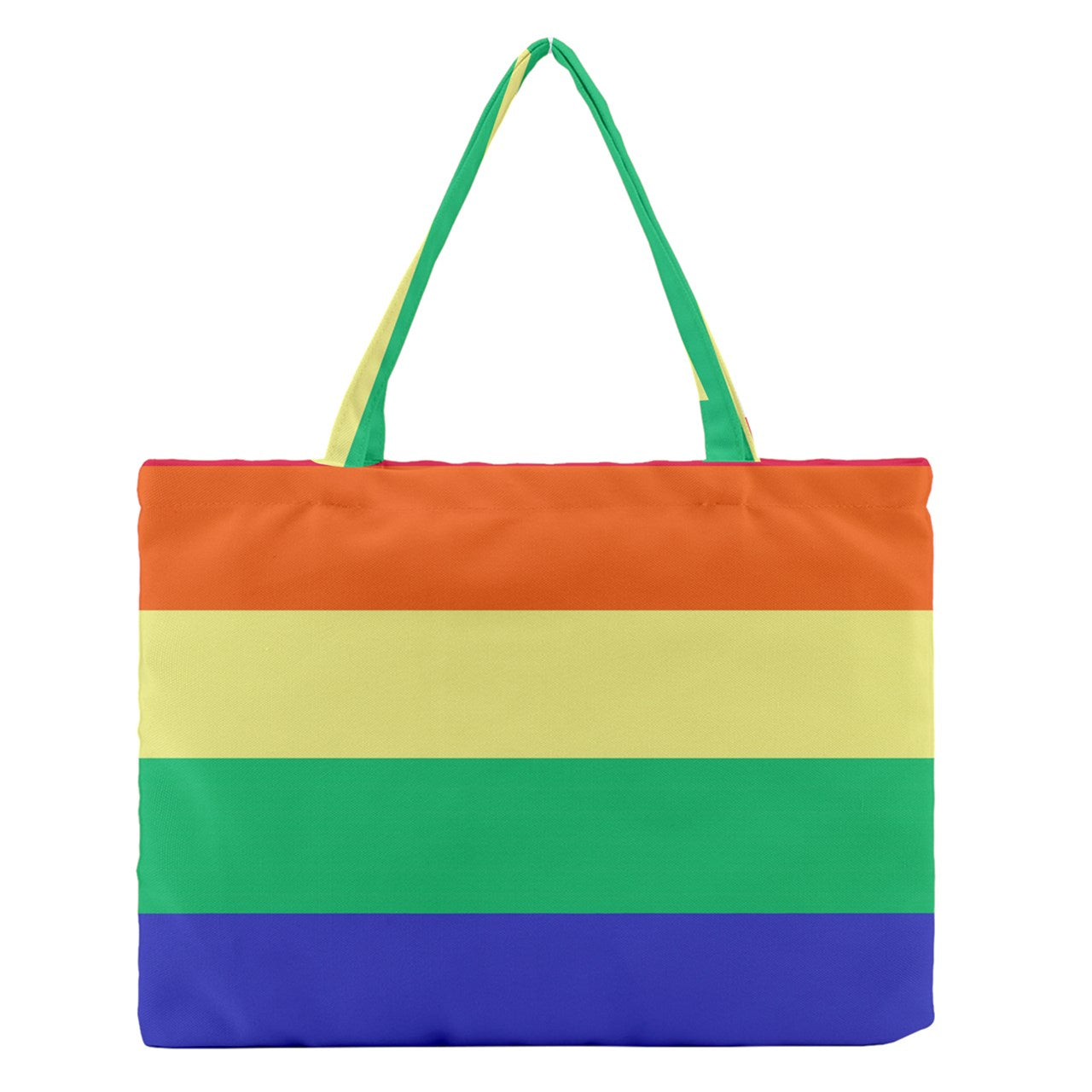 LGBTQ Rainbow Pride #12 Zipper Medium Tote Bag