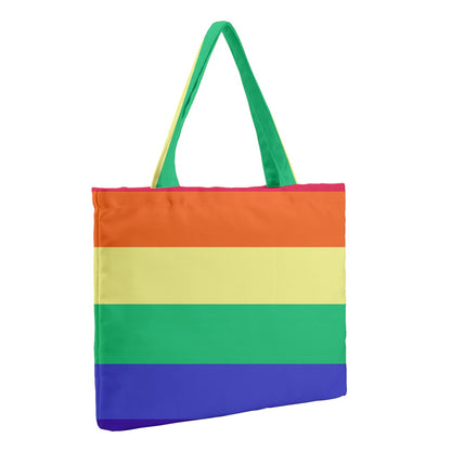 LGBTQ Rainbow Pride #12 Zipper Medium Tote Bag