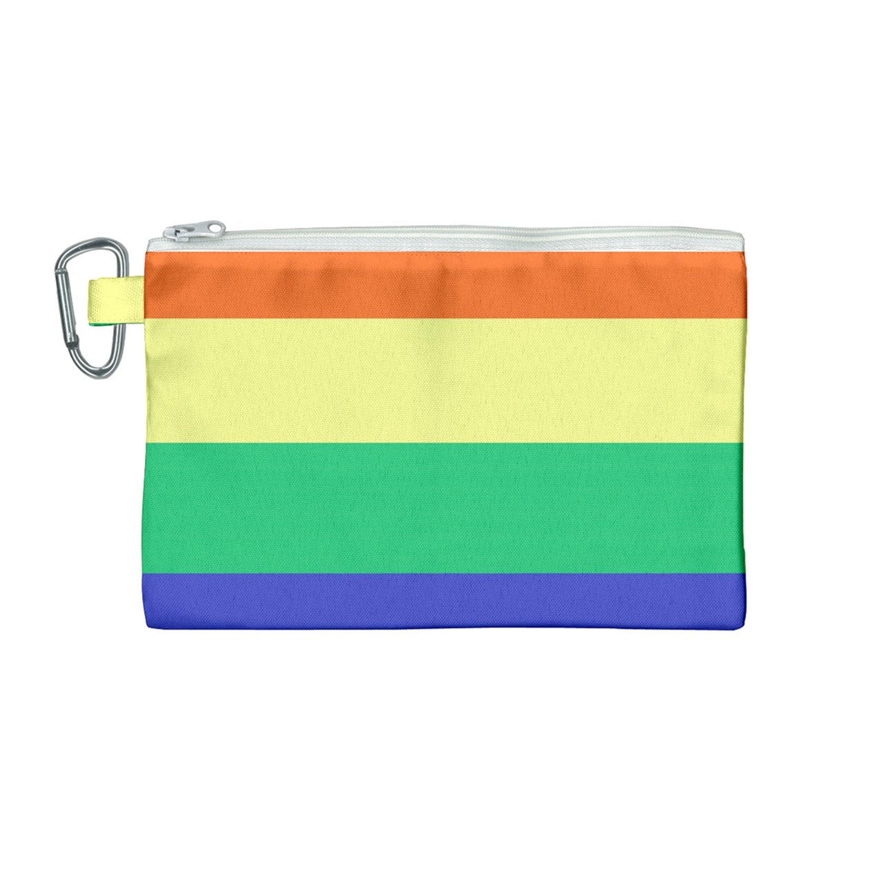 LGBTQ Rainbow Pride #12 Canvas Cosmetic Bag (Medium)