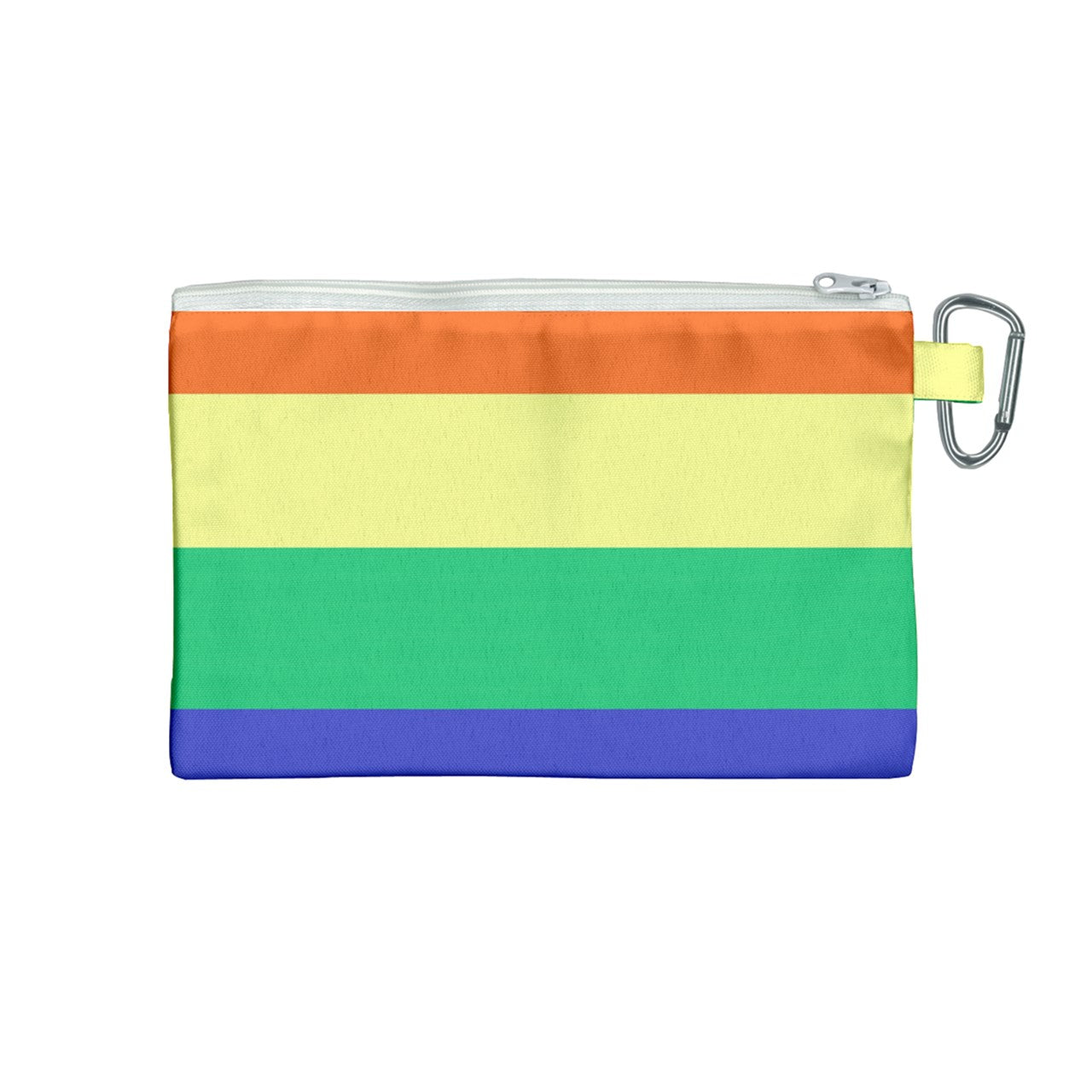 LGBTQ Rainbow Pride #12 Canvas Cosmetic Bag (Medium)