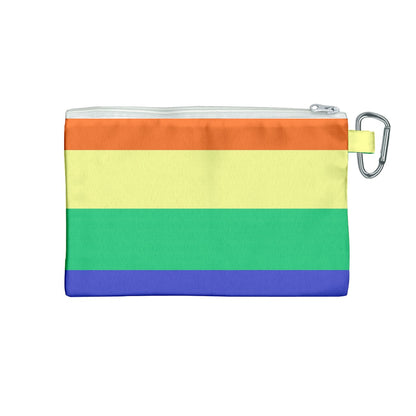 LGBTQ Rainbow Pride #12 Canvas Cosmetic Bag (Medium)