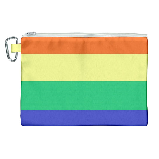 LGBTQ Rainbow Pride #12 Canvas Cosmetic Bag (XL)