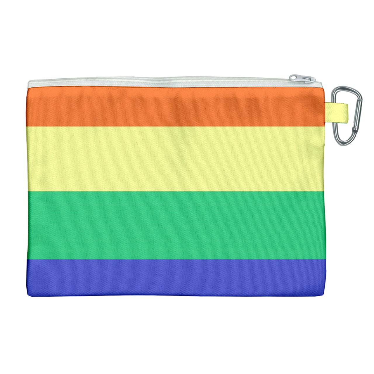 LGBTQ Rainbow Pride #12 Canvas Cosmetic Bag (XL)