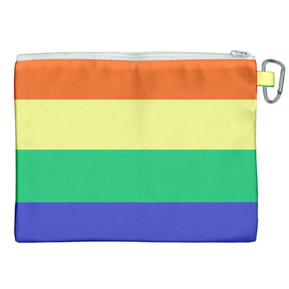 LGBTQ Rainbow Pride #12 Canvas Cosmetic Bag (XXL)