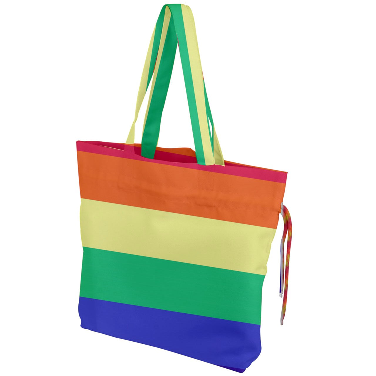 LGBTQ Rainbow Pride #12 Drawstring Tote Bag