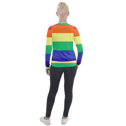 LGBTQ Rainbow Pride #12 Women's Velvet Zip Up Jacket