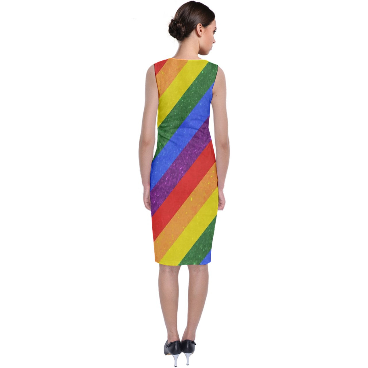 Rainbow Pride | Gay Pride | LGBTQ Pride | Classic Sleeveless Midi Dress