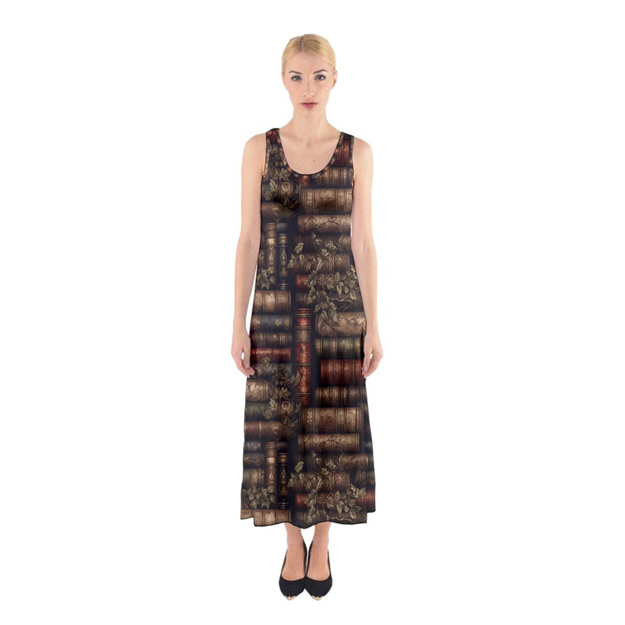 The Librarian Sleeveless Maxi Dress