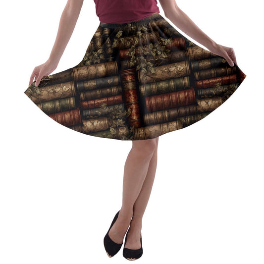 Luxtrini The Librarian A-line Skater Skirt