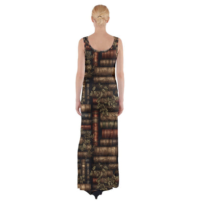 The Librarian Thigh Split Maxi Dress