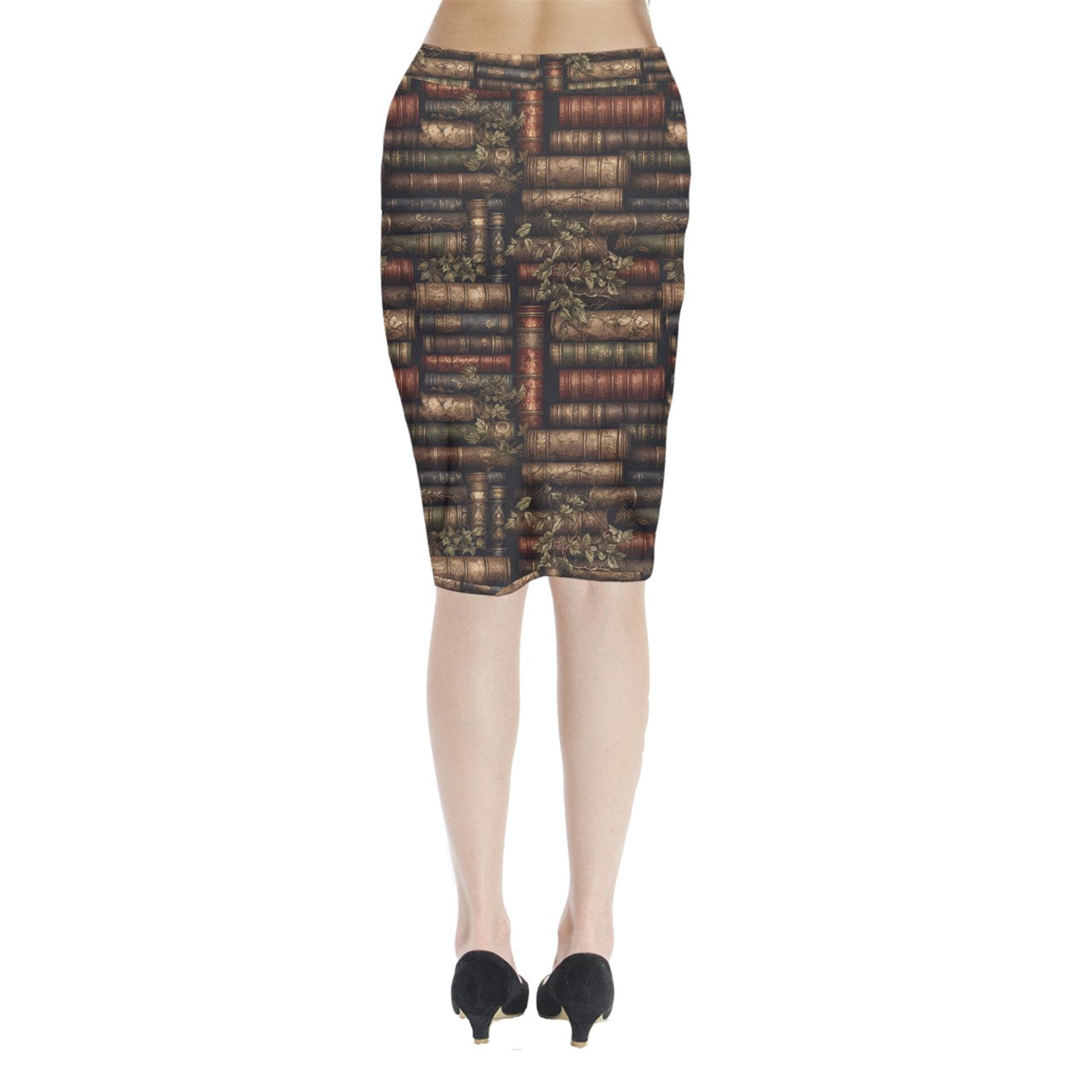 The Librarian Midi Wrap Pencil Skirt