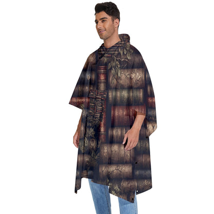 The Librarian Men's Hooded Rain Ponchos