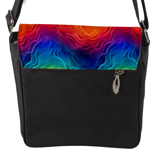 Lgbtq Rainbow Flap Closure Messenger Bag (S)