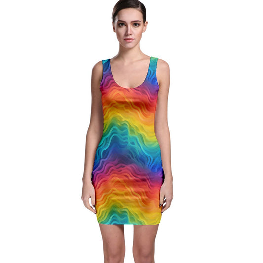 Lgbtq Rainbow Bodycon Dress