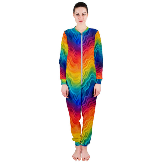 LGBTQ Rainbow OnePiece Jumpsuit (Ladies)