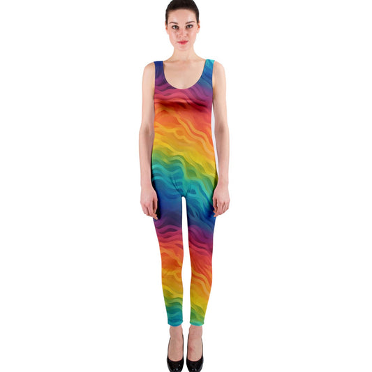 LGBTQ Rainbow One Piece Catsuit