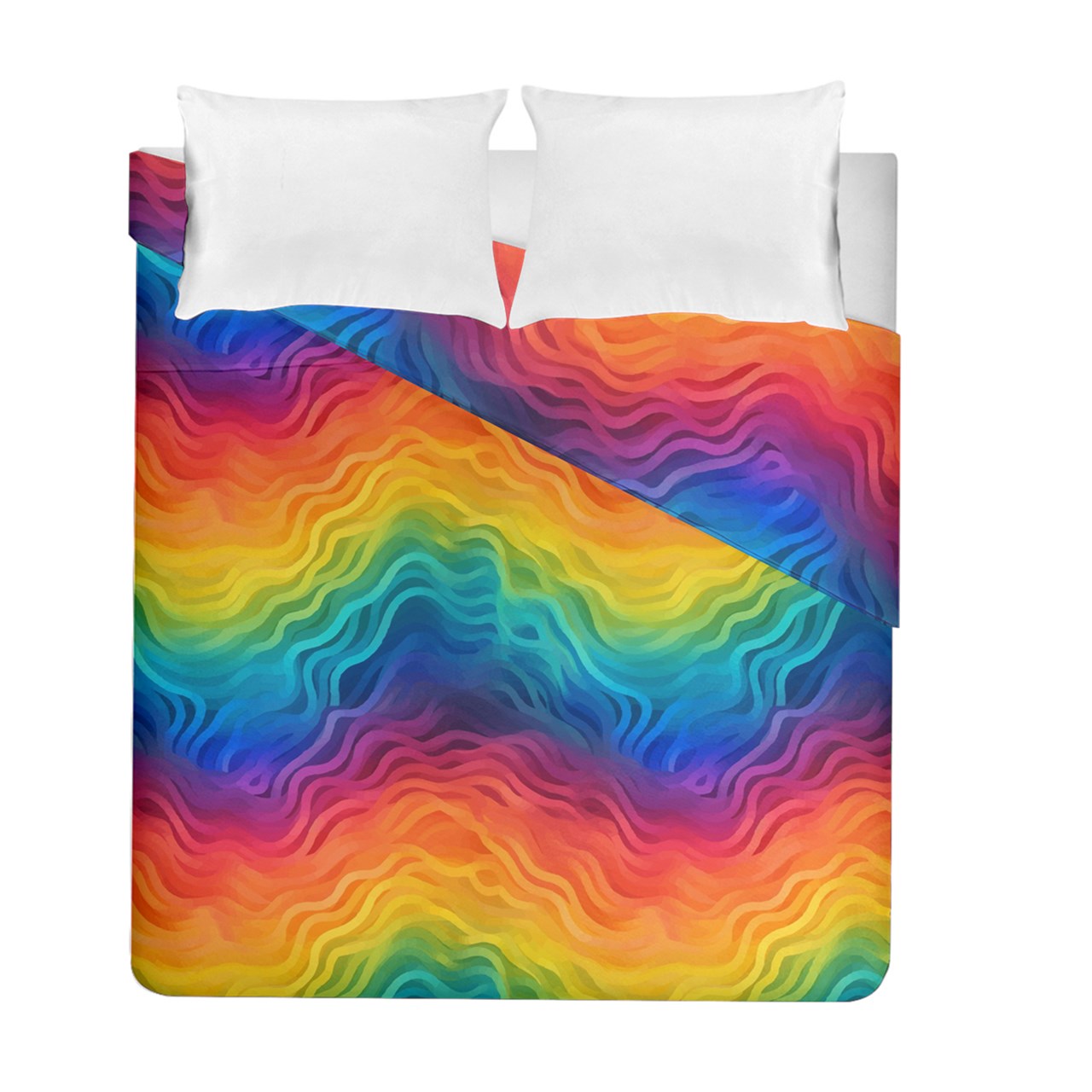 Lgbtq Rainbow Duvet Cover Double Side (Full/ Double Size)