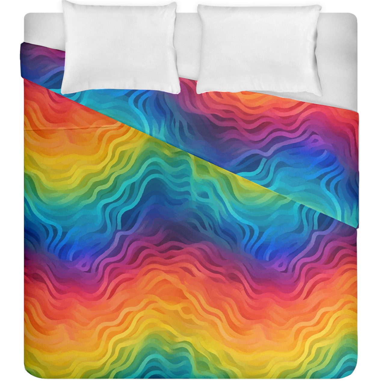 Lgbtq Rainbow Duvet Cover Double Side (King Size)