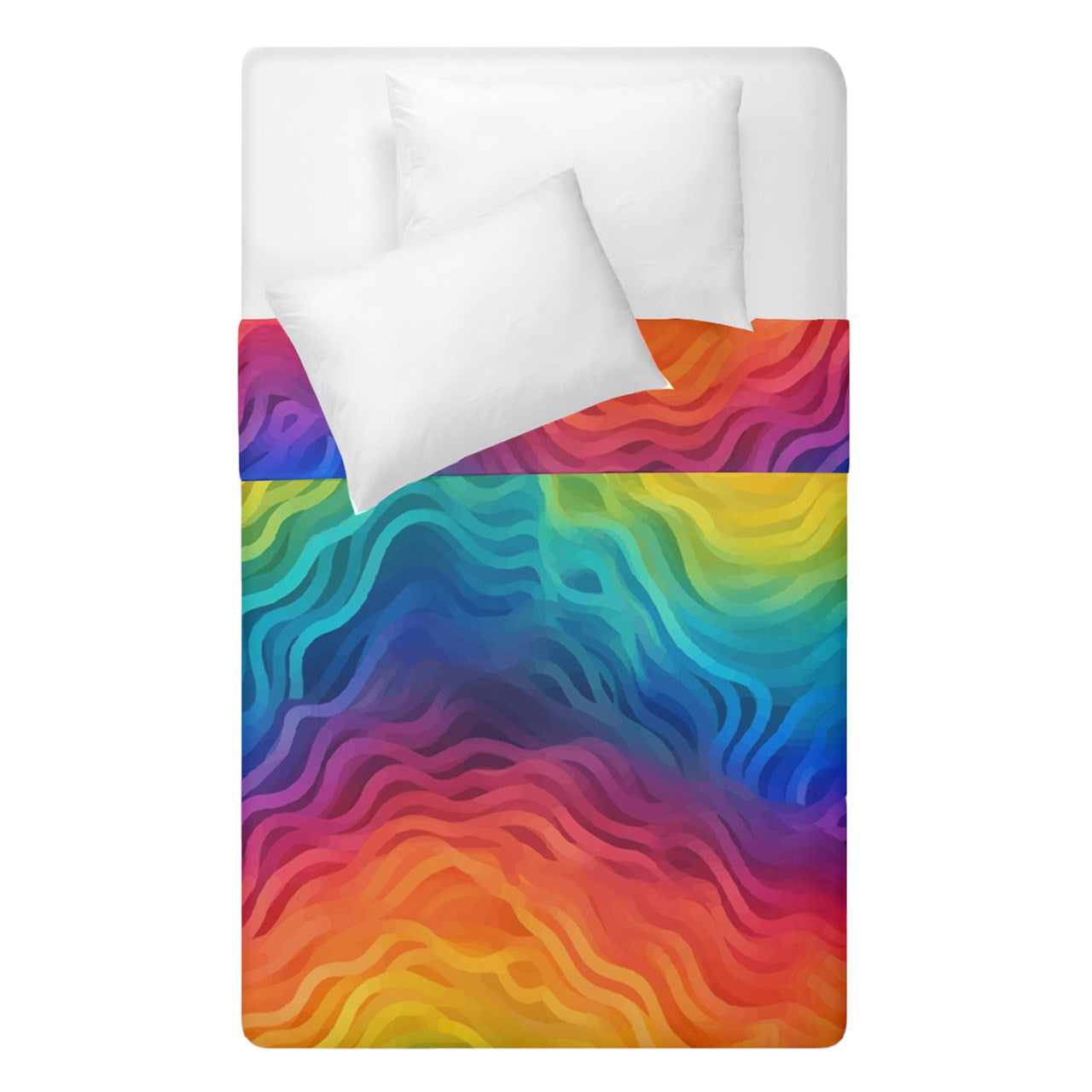 Lgbtq Rainbow Duvet Cover Double Side (Single Size)