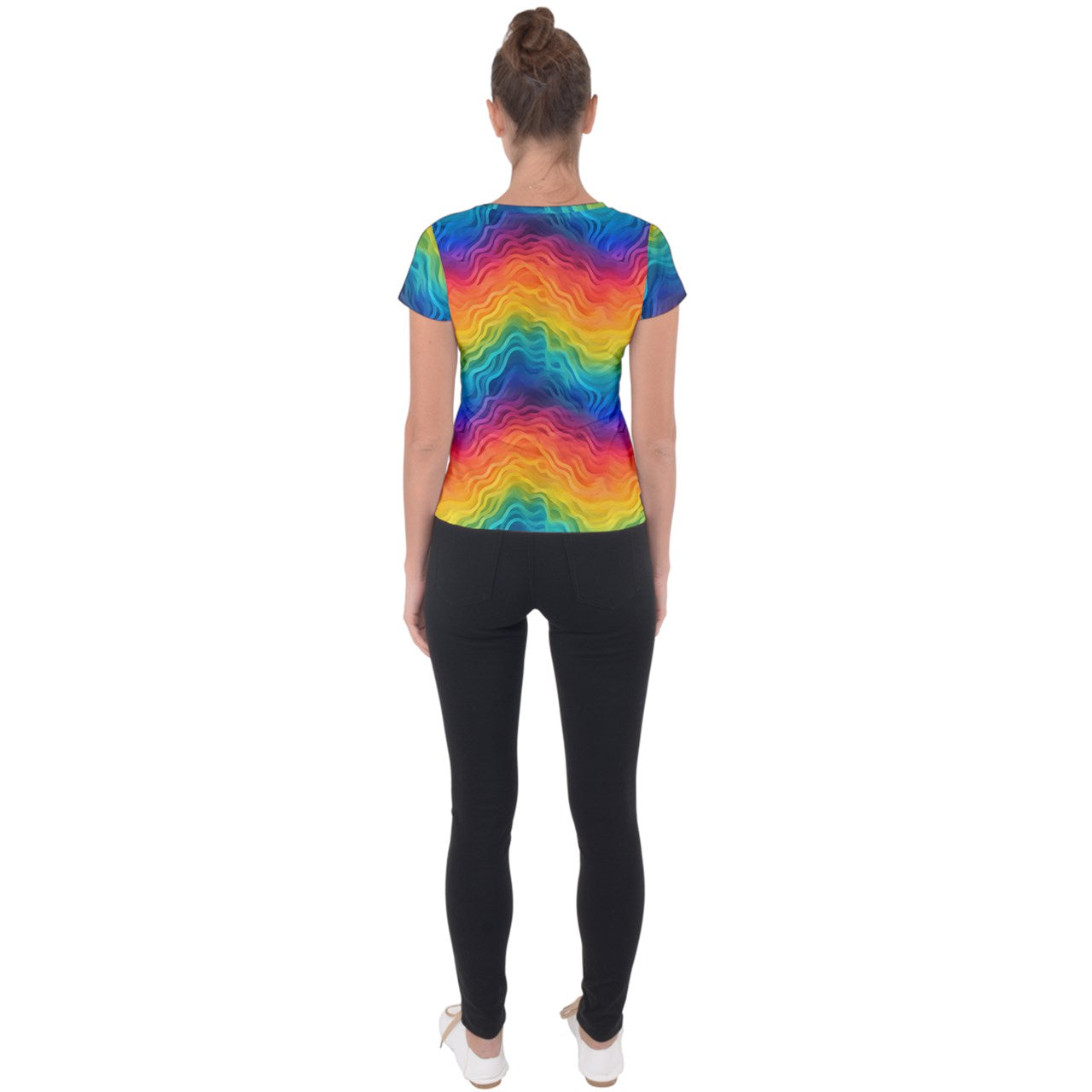 Lgbtq Rainbow Short Sleeve Sports Top