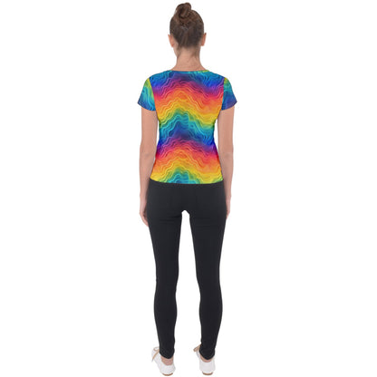 Lgbtq Rainbow Short Sleeve Sports Top