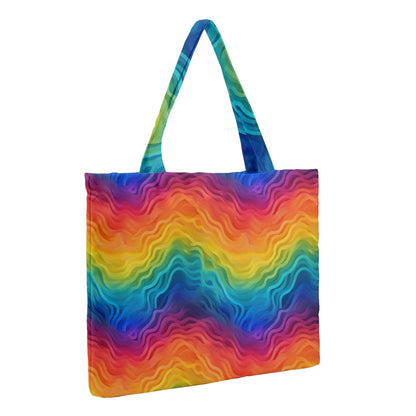 Lgbtq Rainbow Zipper Medium Tote Bag