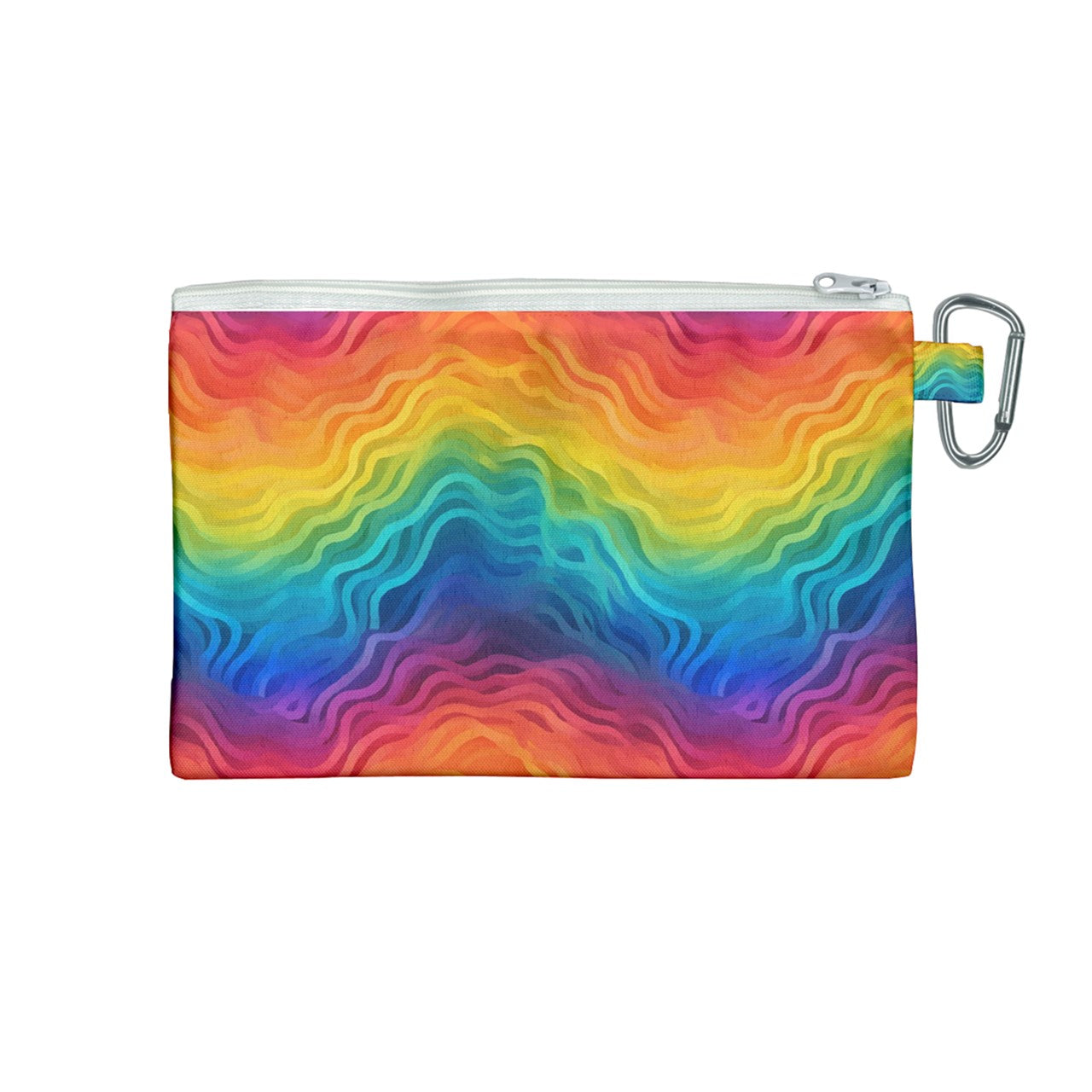 Lgbtq Rainbow Canvas Cosmetic Bag (Medium)