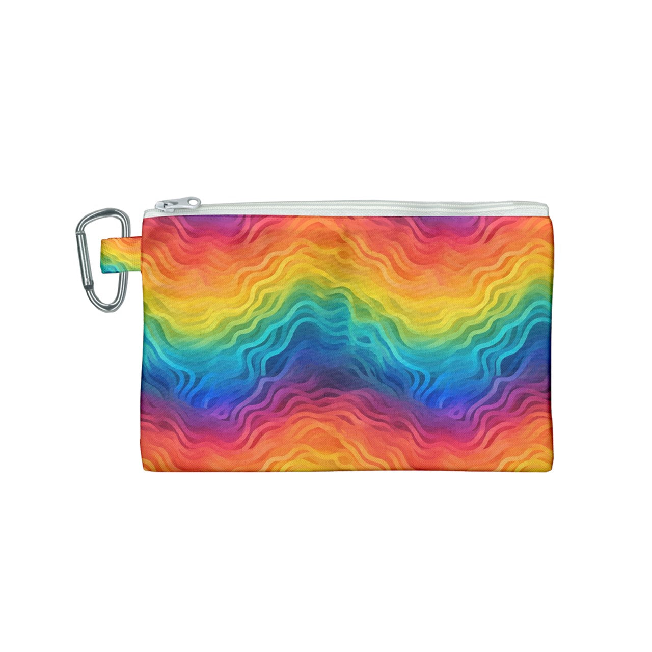 Lgbtq Rainbow Canvas Cosmetic Bag (Small)