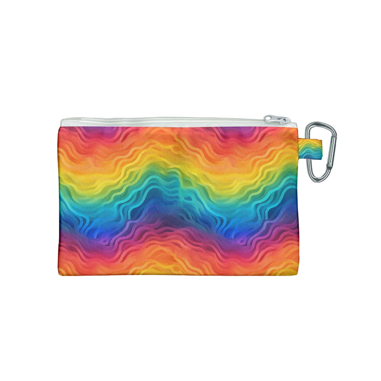Lgbtq Rainbow Canvas Cosmetic Bag (Small)