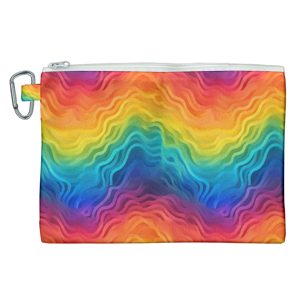 Lgbtq Rainbow Canvas Cosmetic Bag (XL)