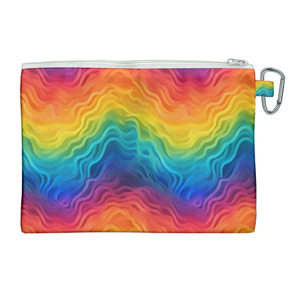 Lgbtq Rainbow Canvas Cosmetic Bag (XL)