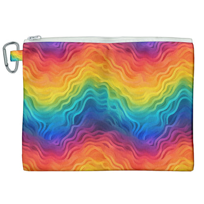 Lgbtq Rainbow Canvas Cosmetic Bag (XXL)