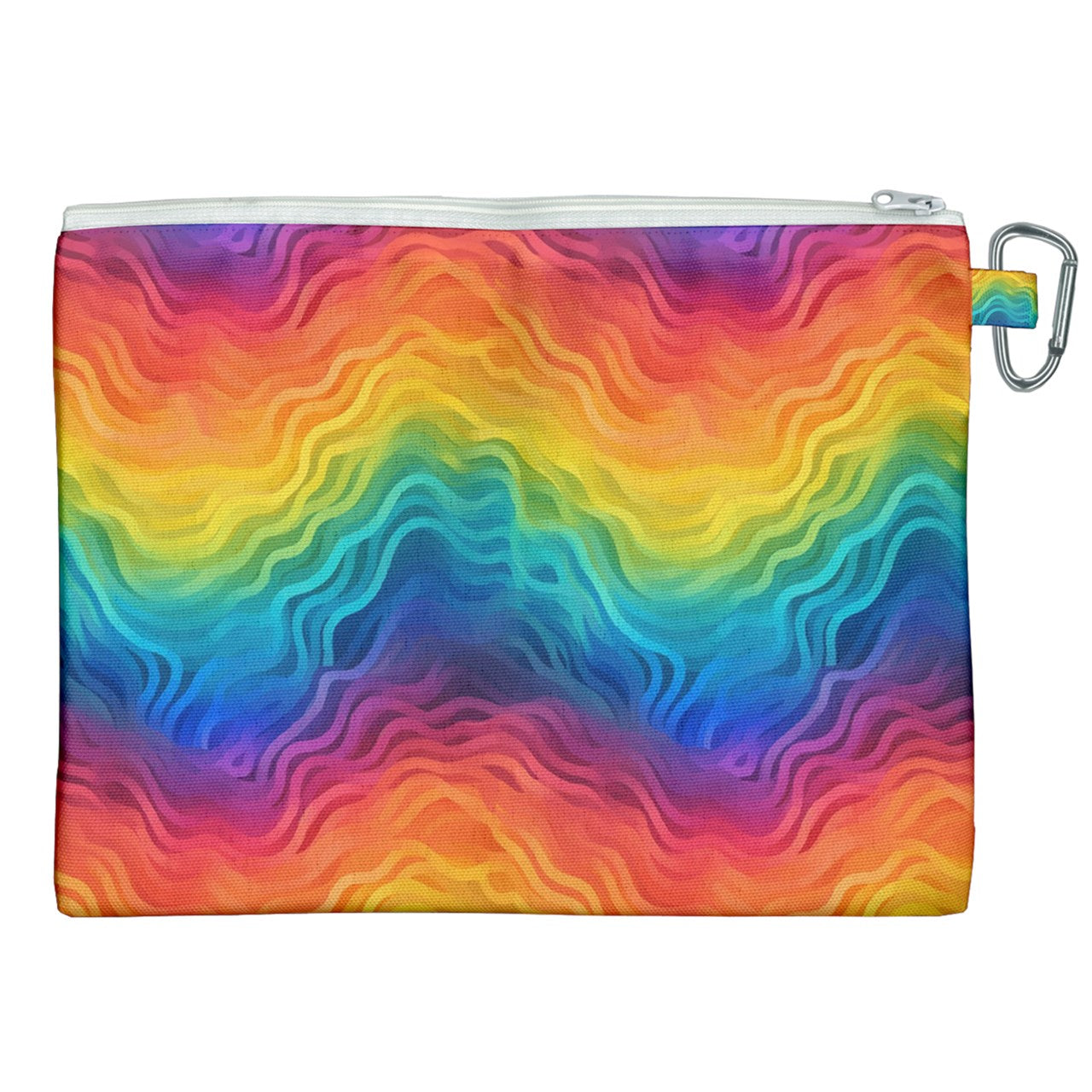 Lgbtq Rainbow Canvas Cosmetic Bag (XXL)