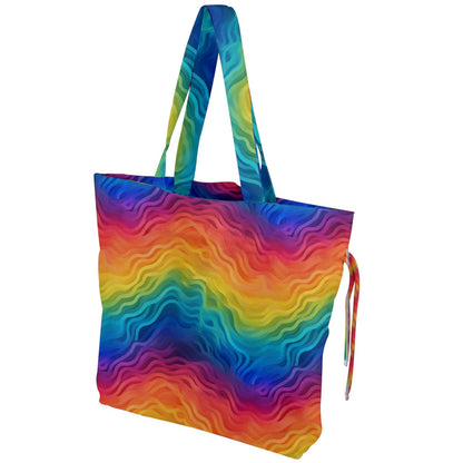 Lgbtq Rainbow Drawstring Tote Bag