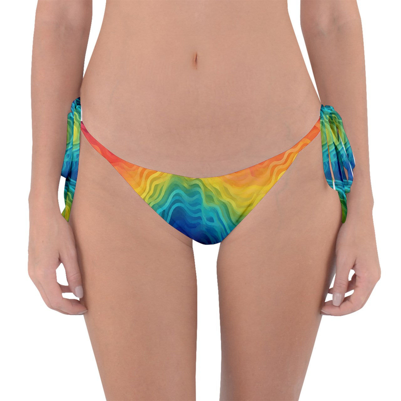 LGBTQ Rainbow Pride Reversible Bikini Bottoms