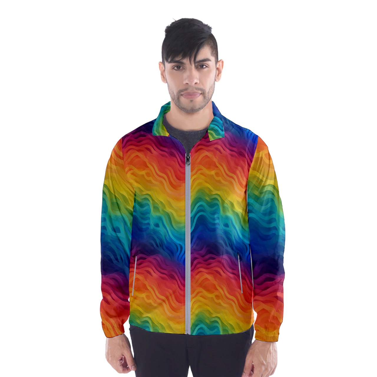 LGBTQ Rainbow Pride Men's Windbreaker