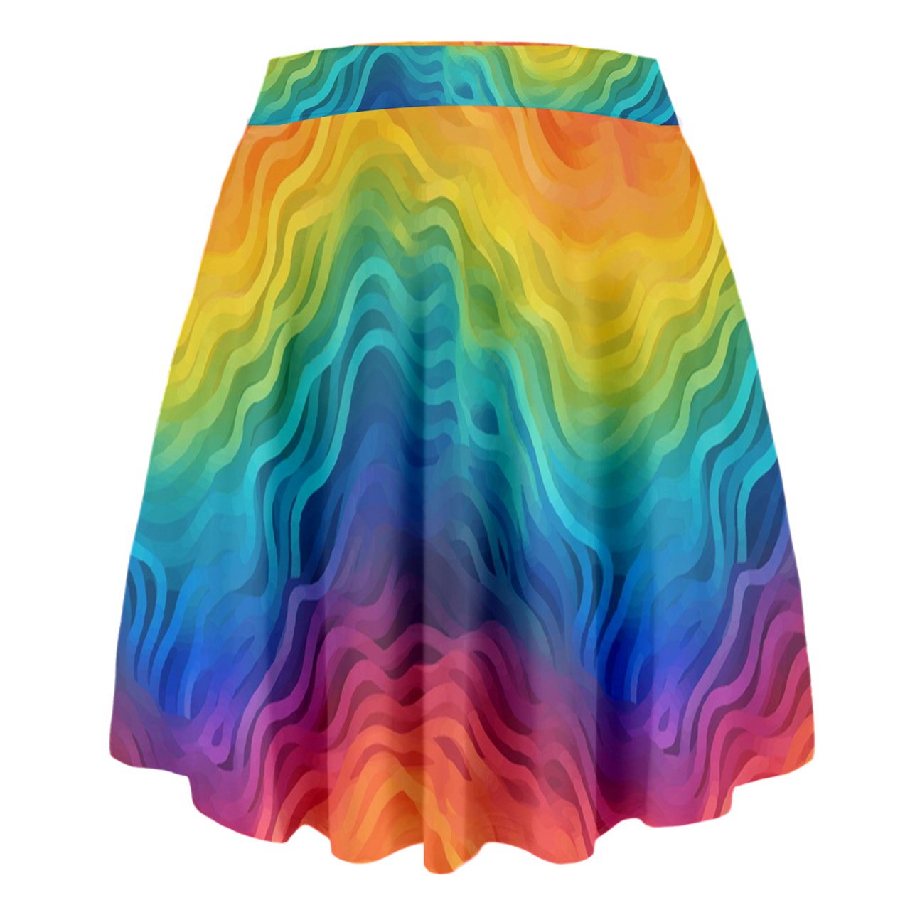 LGBTQ Rainbow Pride High Waist Skirt