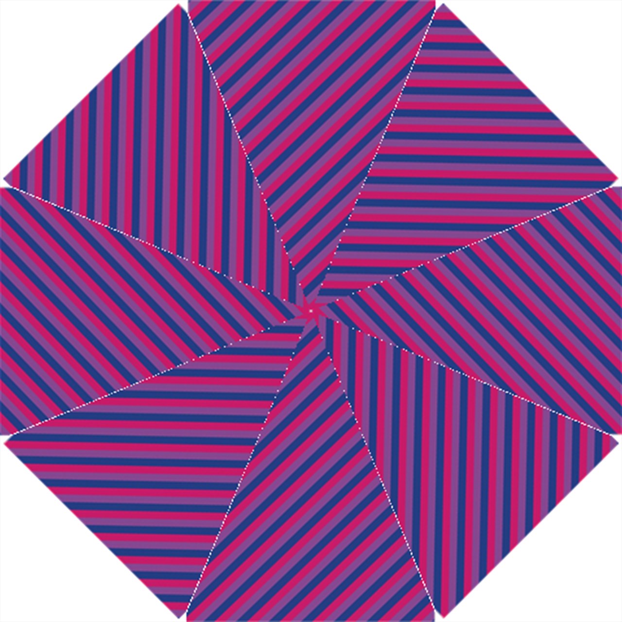 Bisexual Flag Hook Handle Umbrella (Small)