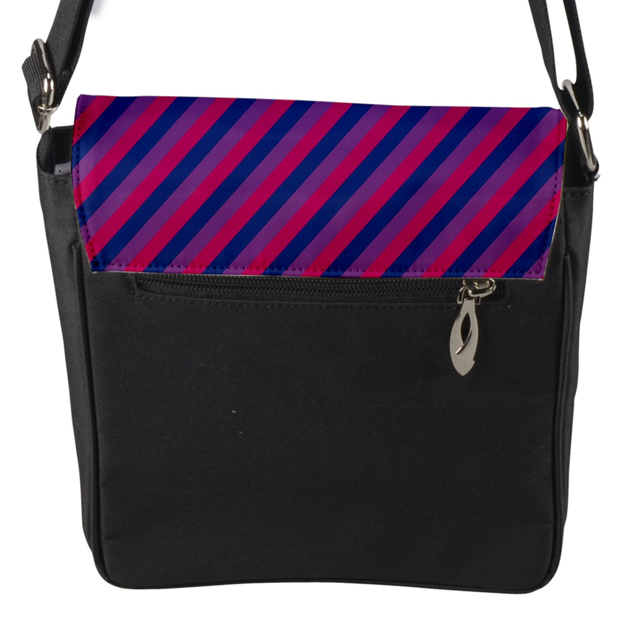 Bisexual Flag Flap Closure Messenger Bag (S)