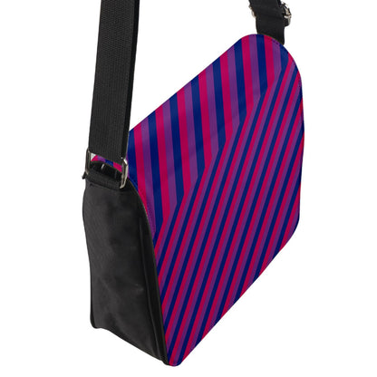 Bisexual Flag Flap Closure Messenger Bag (S)