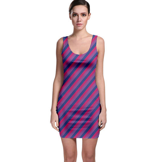 Bisexual Flag Bodycon Dress